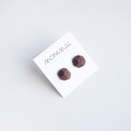Picture of Chocolate Silver Earrings 'Stones'