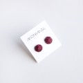 Picture of Wine Silver Earrings 'Stones'