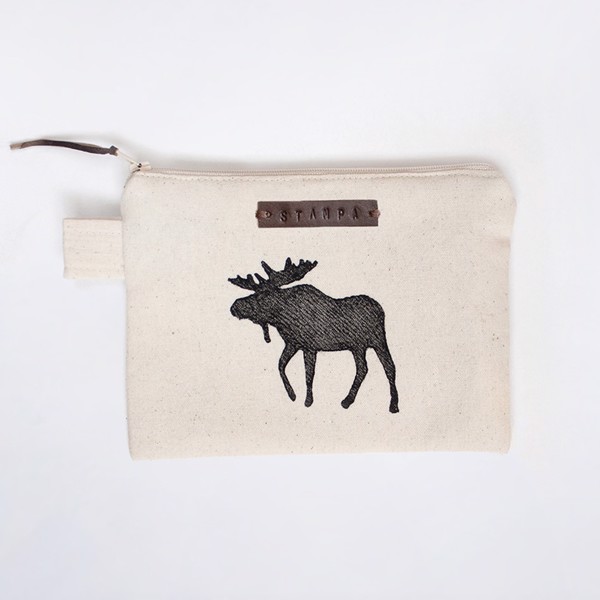 Picture of Moose Zipper Pouch