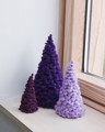 Picture of Knitted Christmas Trees - Purple Set