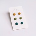 Picture of Citrus Set Silver Earrings 'Stones'