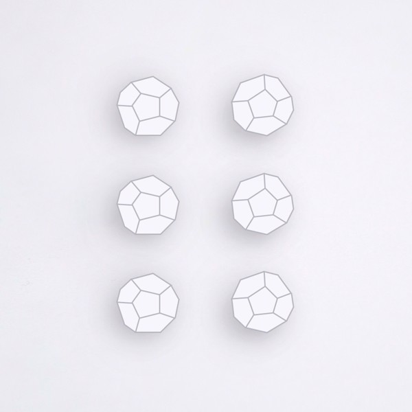 Снимка на Сет от 3 чифта сребърни обеци по избор 'Stones'
