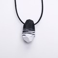 Picture of Black & White Marble Necklace 'Stones'