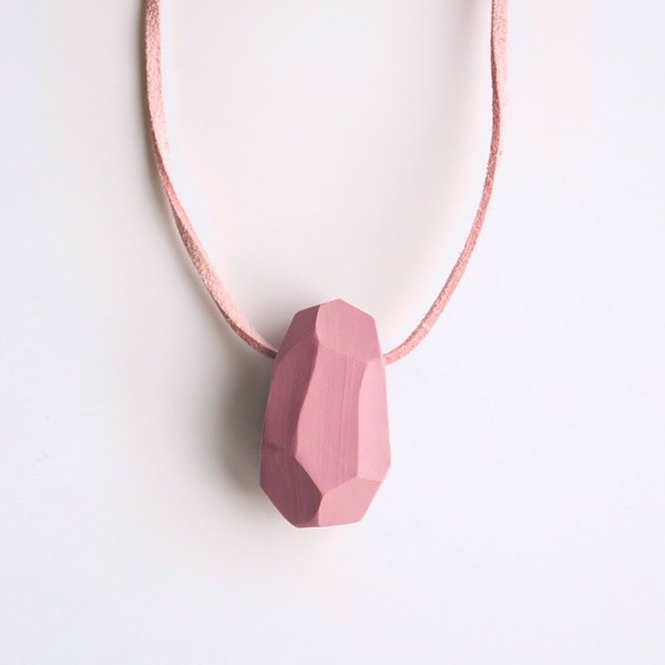 Picture of Baby Pink Necklace 'Stones'