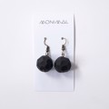 Picture of Black Pendant Earrings 'Stones'