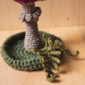 Picture of Large Crochet Burgundy Fly Agaric / Amanita Mushroom