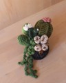 Picture of Crochet Garden with 6 Succulents & Cactuses in a Pot