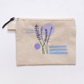 Picture of Zipper Pouch with Lavender Embroidery