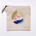 Picture of Zipper Pouch with Forsythia Embroidery