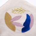 Picture of Zipper Pouch with Forsythia Embroidery