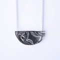 Picture of Marble Halfmoon Necklace 'Surfaces'
